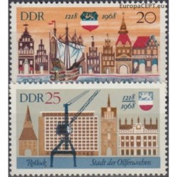 East Germany 1968. History of cities (Rostock)