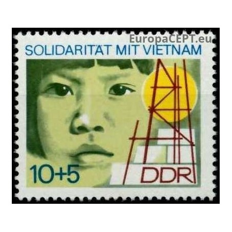 East Germany 1973. Solidarity wtith Vietnam