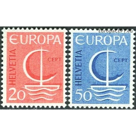 Šveicarija 1966. CEPT: Simbolinis laivelis