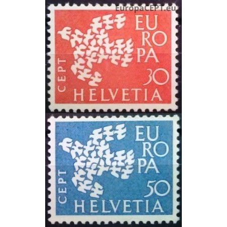 Switzerland 1961. CEPT: Stylised Dove formed from 19 Doves