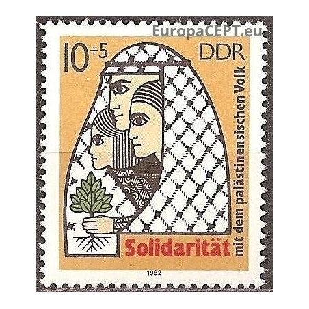 East Germany 1982. Solidarity, Palestine