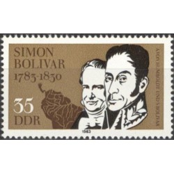 Rytų Vokietija 1983. Simonas Bolivaras (Lotynų Amerikos didvyris)