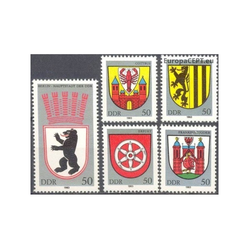 East Germany 1983. Coats of arms