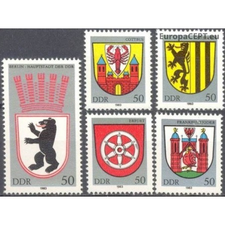 East Germany 1983. Coats of arms