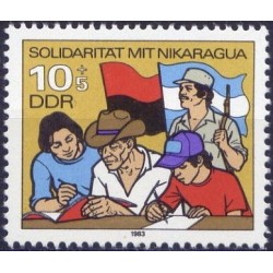 East Germany 1983. Solidarity with Nicaragua
