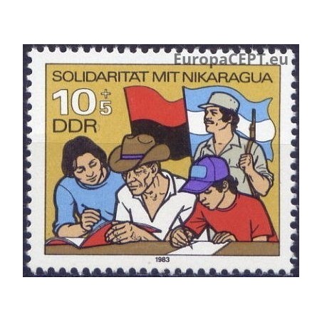 East Germany 1983. Solidarity with Nicaragua