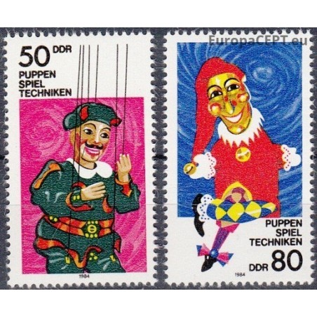 East Germany 1984. Puppets, theatre