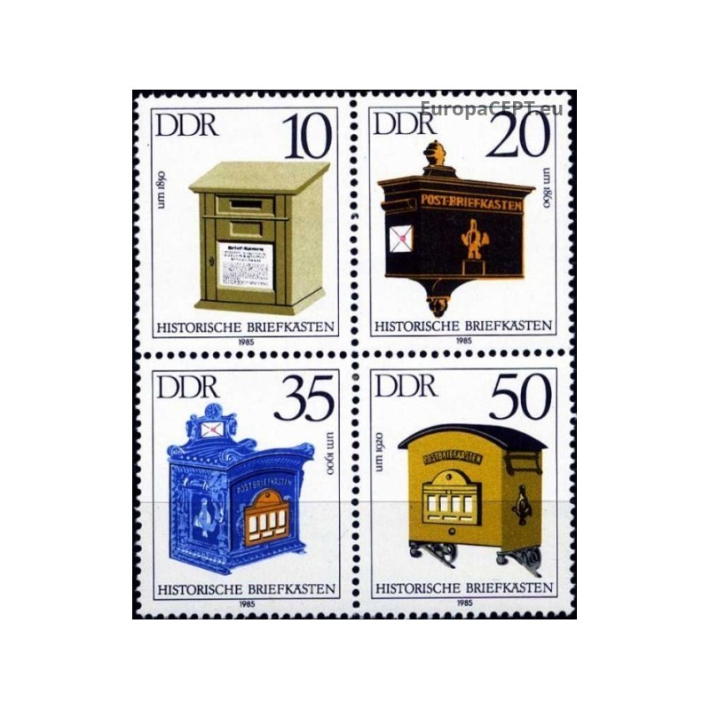 East Germany 1985. Letter boxes