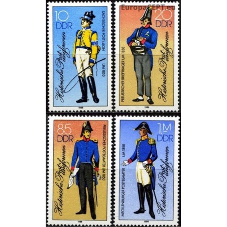Rytų Vokietija 1986. Pašto uniformos