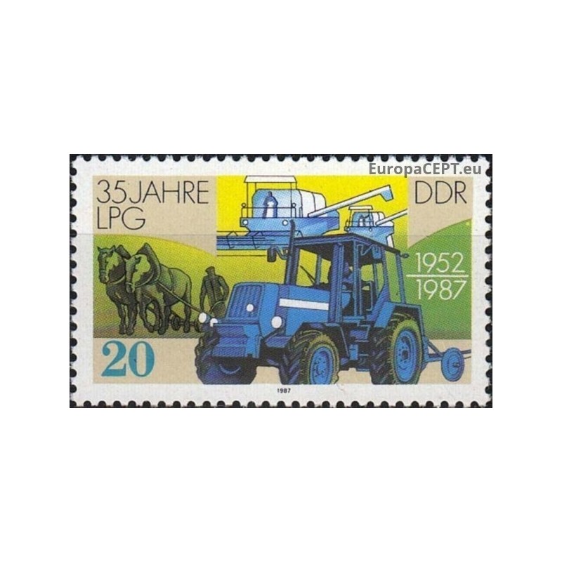 East Germany 1987. Agriculture machinery