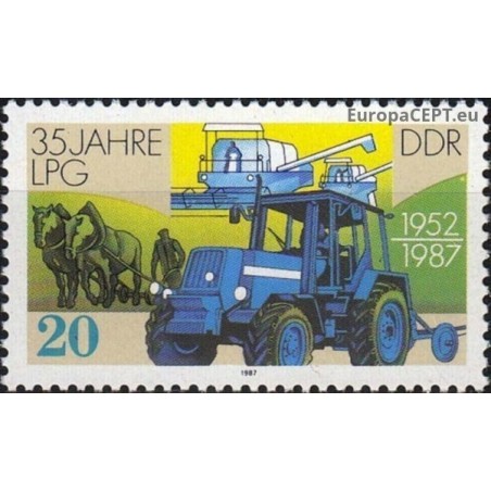 East Germany 1987. Agriculture machinery