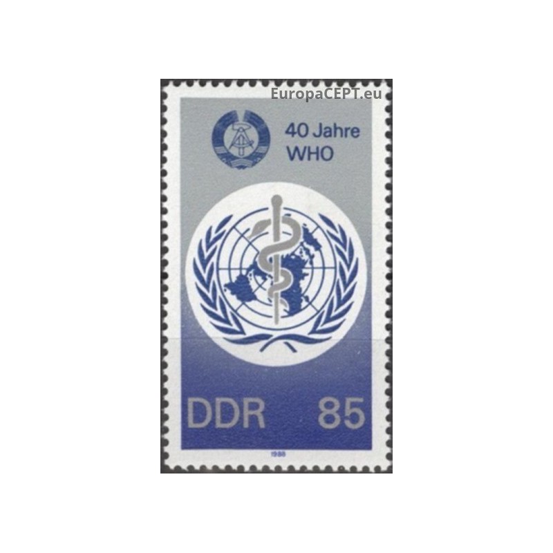 Rytų Vokietija 1988. Pasaulio Sveikatos Organizacija