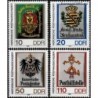 Rytų Vokietija 1990. Senoviniai pašto herbai