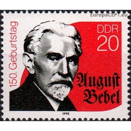 East Germany 1990. August Bebel (politician)