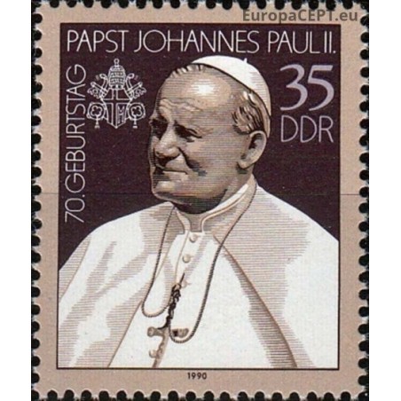 East Germany 1990. John Paul II
