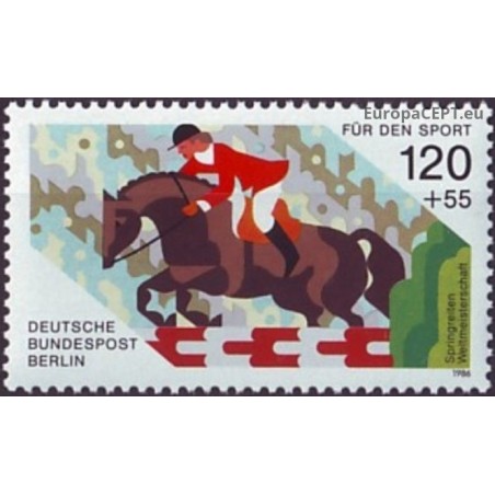 West Berlin 1986. Horse riding