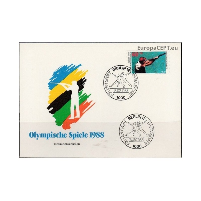 West Berlin 1988. Summer Olympic Games Seoul (FDC)