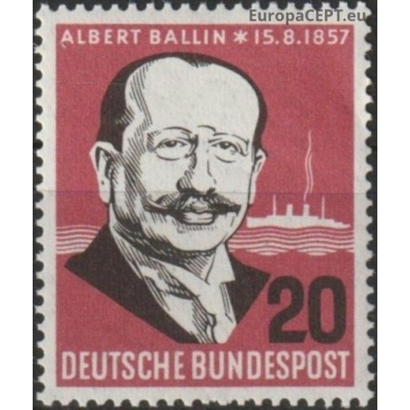 Germany 1957. Albert Ballin (German shipping magnate)