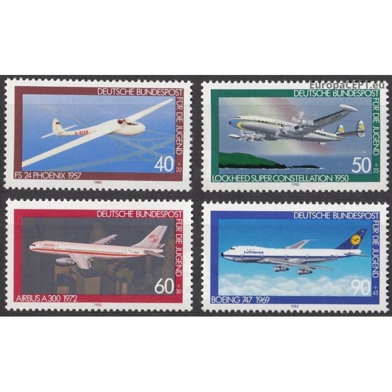 Vokietija 1980. Lėktuvai