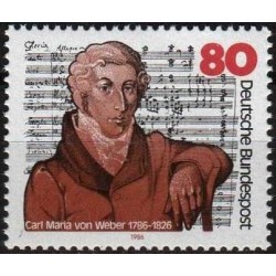 Germany 1986. Carl Maria von Weber (Composer)