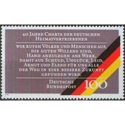 Germany 1990. Charter of the German Expellees