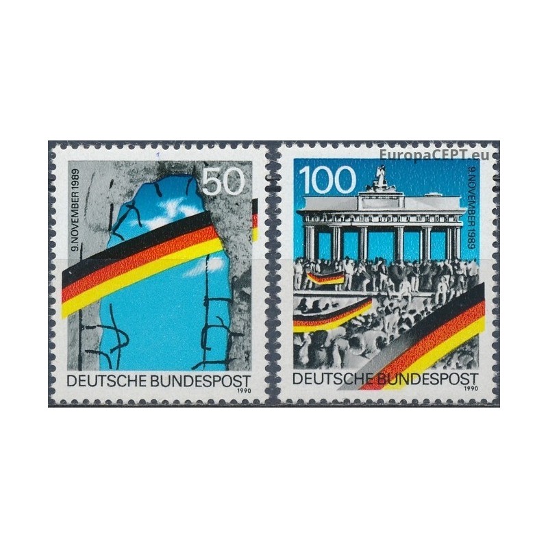 Vokietija 1990. Berlyno sienos griūtis