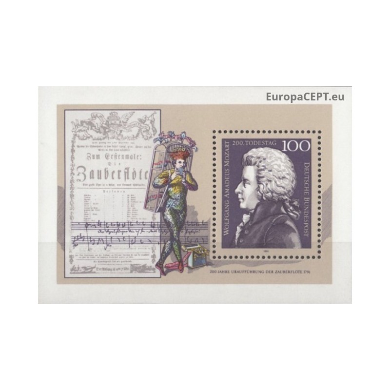 Germany 1991. Wolfgang Amadeus Mozart