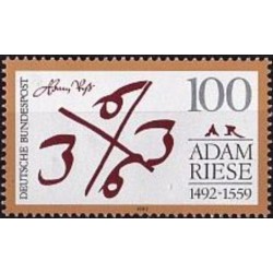 Germany 1992. Adam Riese (German mathematician)