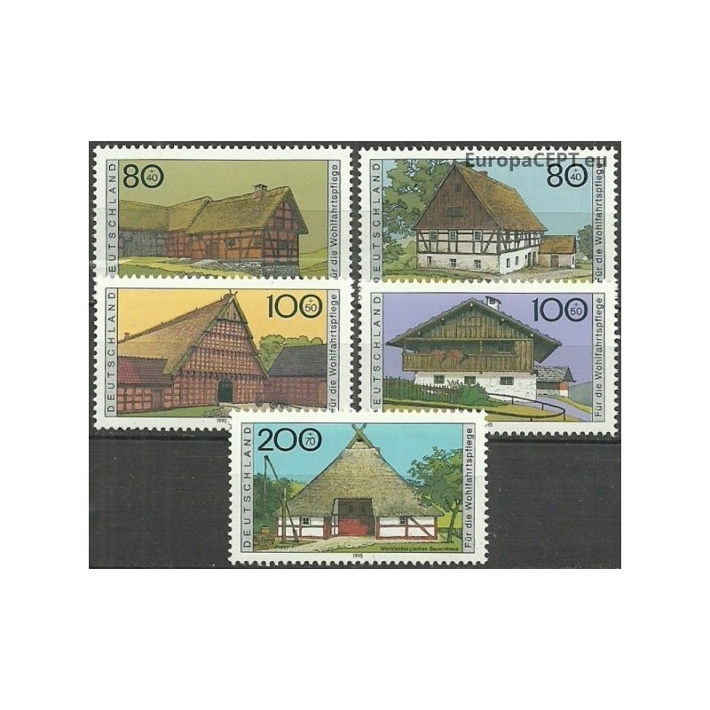 Vokietija 1995. Tradiciniai kaimo pastatai