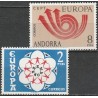 Andora (isp) 1973. CEPT: stilizuotas pašto ragas (3 rodyklės paštui, telegrafui ir telefonui)