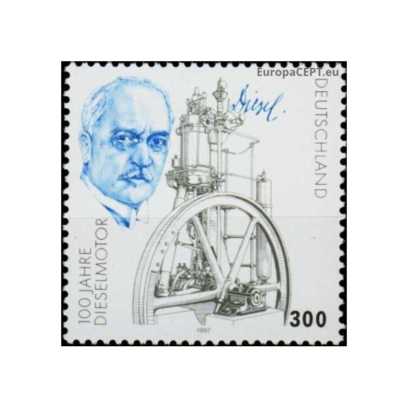 Germany 1997. Rudolf Diesel (German inventor)