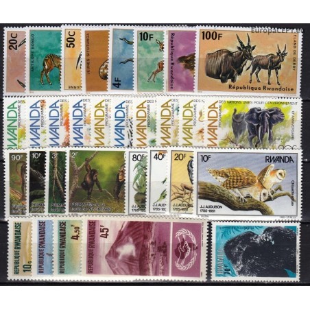 Ruanda. Fauna pašto ženkluose
