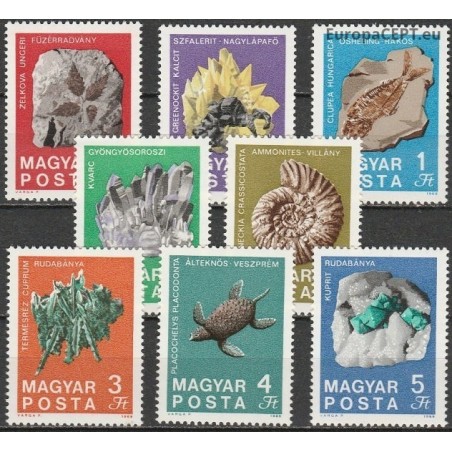Vengrija 1969. Priešistorinė fauna (fosilijos)