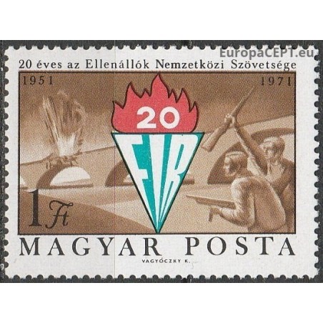 Hungary 1971. Federation of Resistance Fighters