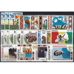 Ruanda. Nacionaliniai simboliai pašto ženkluose