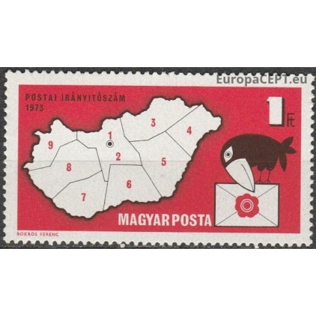 Hungary 1973. Postal codes