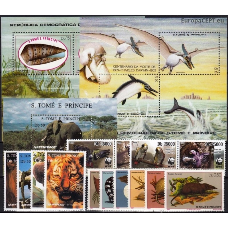 Sao Tome and Principe. Fauna on stamps