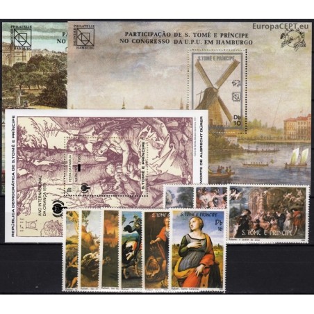 Sao Tome and Principe. Arts on stamps