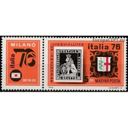 Vengrija 1976. Filatelijos paroda Italia