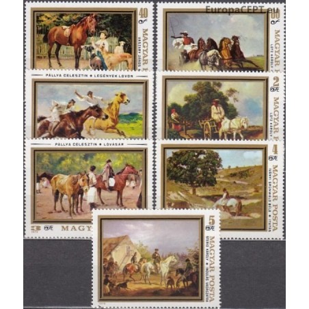 Hungary 1979. Horses in paintings