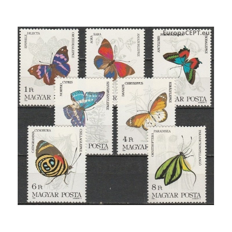 Hungary 1984. Butterflies