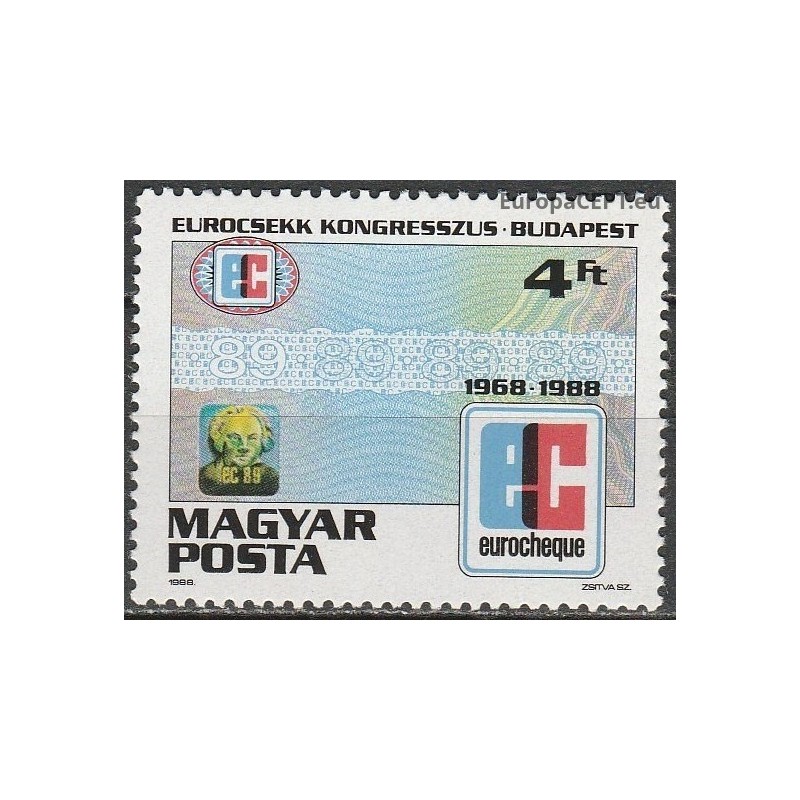 Hungary 1988. Eurocheque