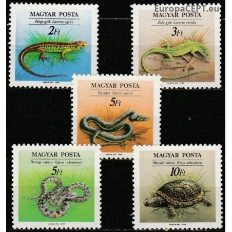 Hungary 1989. Reptiles