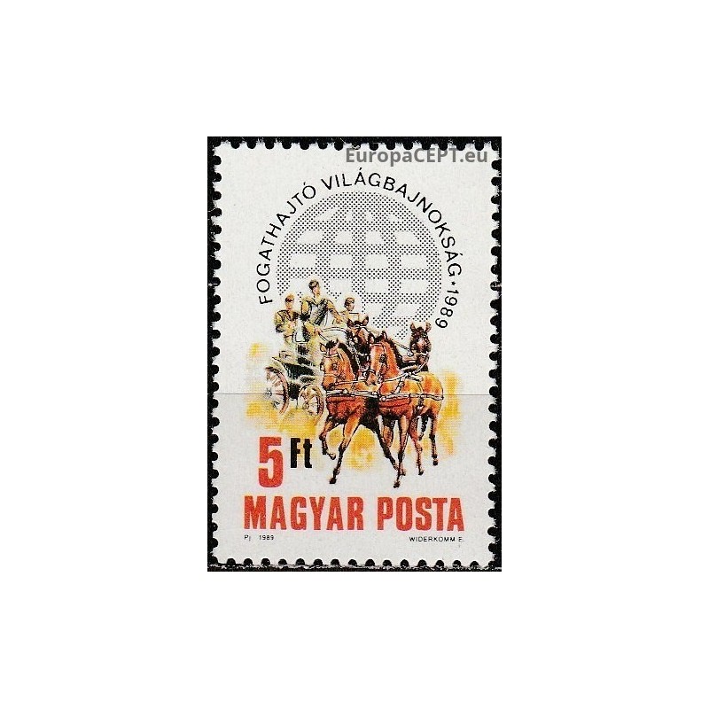 Hungary 1989. Horse riding