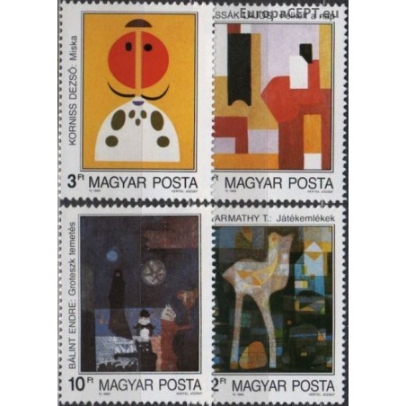 Hungary 1989. Modern paintings