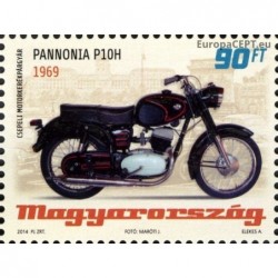 Hungary 2014. Old-timer motorbikes (Pannonia P10H)