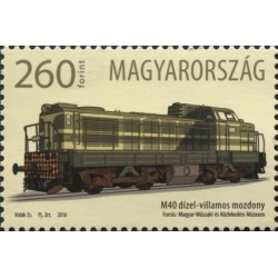Vengrija 2016. Dyzelinis-elektrinis lokomotyvas M40