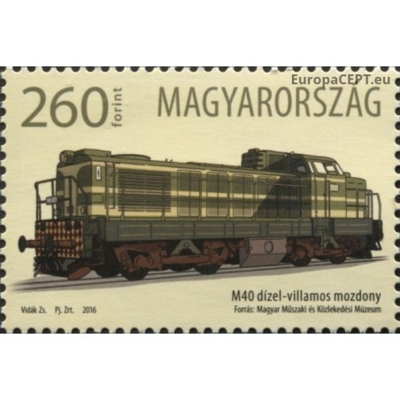 Vengrija 2016. Dyzelinis-elektrinis lokomotyvas M40