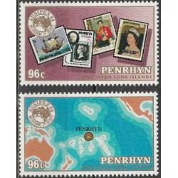Penrhyn 1984. Stamps on stamps