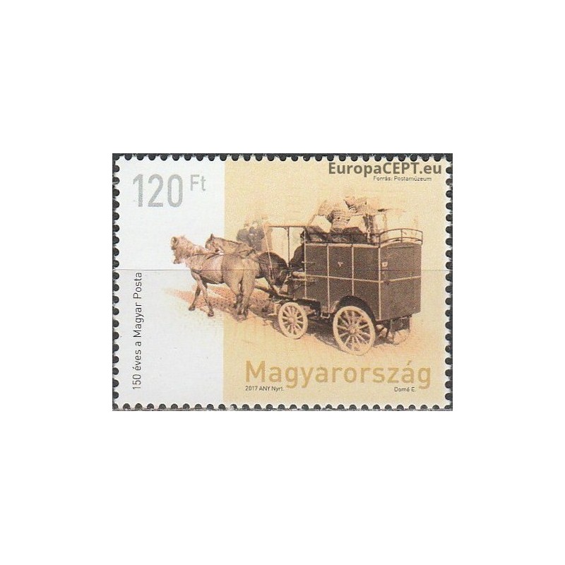 Vengrija 2017. Pašto transportas (arklinis vežimas)